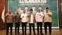 Wakil Wali Kota Tanjungbalai sekaligus Ketua BPW PISPI Sumut, Muhammad Fadly Abdina, membuka Lokakarya Musyawarah 2025 di Grand Singgie Hotel, Kota Tanjungbalai, Sabtu, 15 November 2025. Foto: Indah